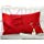 MoonRest (Set of 2%100 Cotton Standard Pillowcase w/French Seams (Red)