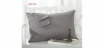 MoonRest (Set of 2%100 Cotton Queen Pillowcase w/French Seams (Dark Gray)