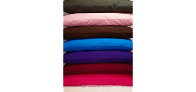 MoonRest %100 Cotton Body Pillow Protectors/Cover with Seams (Wine, 21