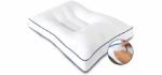 Natures Guest Deluxe Comfort - Side Sleeper Pillow with Ear Hole