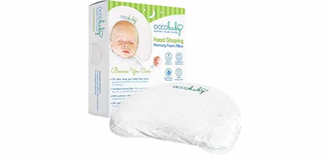 OCCO Baby Memory Foam - Head Shaping Baby Pillow