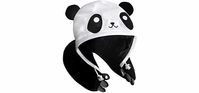 Chibiya Panda - Microbead Hooded Neck Pillow
