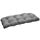 Pillow Perfect Indoor/Outdoor Gray Textured Solid Wicker Loveseat Cushion