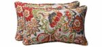 Pillow Perfect Decorative Multicolored Modern Floral Rectangle Toss Pillows, 2-Pack