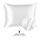 ShopBedding Luxury Satin Pillowcase for Hair – King Satin Pillowcase with Zipper, White (Pillowcase Set of 2) – Blissford
