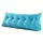 Soft Headboard Cushy Backrest Positioning Support Reading Pillow Daybed Pillow Filled Triangular Bolster Wedge Bed Cushion Sky Blue Corduroy Twin