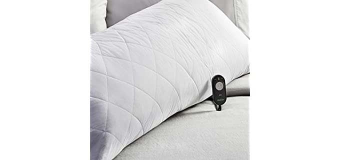 Sunbeam Heated Body Pillow, Diamond Quilting, 1500g Fill, Diamond Quilted Cover
