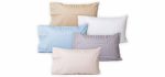Toddler Travel Pillowcase 100% Softest Cotton Sateen 500 Thread Count - Cases Fits 12