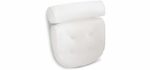 Viventive Luxurious Bath Pillow, Non-Slip and Extra Thick, with Head, Neck, Shoulder and Back Support. Soft and Large 14x13in for The Ultimate Relaxation Experience. Fits Any tub