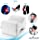 Abco Tech Memory Foam Knee Pillow for Side Sleepers– Back Pain, Pregnancy, Leg Pain, Hip Pain and Sciatica Relief - Leg Pillow Wedge with Washable Cover and Bag