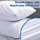 HOMEIDEAS 6-Pack Waterproof Pillow Protectors Zippered Queen Size - Breathable Pillow Encasement with Soft Polyester Fabric