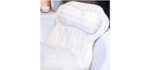 Luxury Bath Pillow Bathtub Pillow - Ergonomic Neck Support Like No Other - 3D Air Mesh Technology - Non Slip, Machine Washable & Quick Dry Bath Pillows for Tub