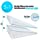Relax Support RS6 Wedge Pillow Whole Memory Foam 3-in-1 Technology Large Adjustable Bed Pillow for Reflux Reading Snoring Sleeping to Support Body Back Neck Legs Pregnancy