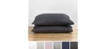 Baloo  Charcoal - French Linen Pillowcase