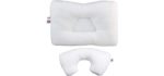 Core Products Tri-Core Cervical Support Pillow & Travel Core Combo, Standard Firm - Full Size