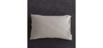 King Linens Belgian - Embroidered Linen Pillowcase