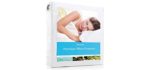 Linenspa Zippered Encasement Waterproof, Dust Mite, Bed Bug Proof, Hypoallergenic Standard Size Breathable Pillow Protector