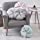 Cyprinus Carpio Creative Knot Ball Pillow Flower Cushion Sofa Lumbar Pillow Household Throw Pillow Decoration (Light Gray-C)