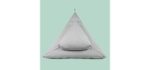 Hubert & Quinn Meditation Cushion Set - Buckwheat and Cotton Yoga Pillows for Sitting on The Floor