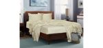 LINENWALAS 100% Tencel Pillowcase Set 2PC- Softest Cooling Eucalyptus Pillow Cover (King, Ivory)