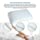 MODVEL Gel Memory Foam Cooling Pillows Stomach Sleepers | Orthopedic Neck & Back Support For A Relaxed Sleeping Experience | Medium-Plush Feel | Removable Washable Covers, White (MV-122-U)
