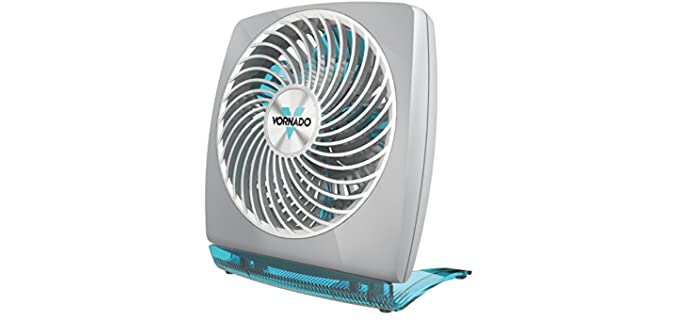 Vornado FIT Personal Air Circulator Fan with Fold-Up Design, Directable Airflow, Compact Size, Perfect for Travel or Desktop Use, Aqua
