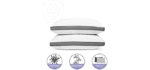 2 Pack Shredded Gel Memory Foam Pillow Antibacterial Silver Infused Bamboo Washable Cover Pillows for Sleeping Cooling Breathable Adjustable Pillow for Neck Support Side Stomach Back Sleeper… (Queen)