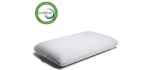 Coolux Memory Foam Pillow - Sleeping Pillow for Back, Stomach, Side Sleepers - Contour Bed Pillows for Neck and Shoulder Pain Relief with Machine Washable Pillowcase - Standard