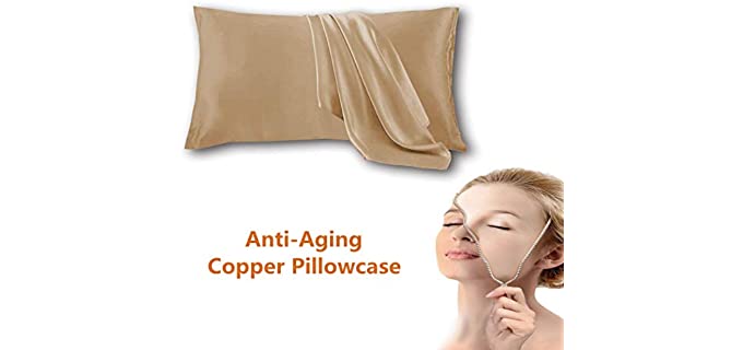Alfredx Skin Rejuvenating - Anti-Ageing;Copper Infused Pillow Cover