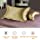 Copper Infused Pillowcase for Fine Lines/Wrinkles Reduction & Hair Smoothing Made of 100% Copper Oxide Fiber,Natural Beauty and Clean Environment,Anti-Aging for Sleeping Acne Prone Skin (1, Golden)