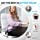 Ergonomic Innovations Orthopedic Donut Pillow: Memory Foam Chair Seat Cushion for Tailbone and Coccyx Pain, Sciatica, and Pressure Relief - Car, Desk, and Office Chair Pad Cushions and Pillows - Black