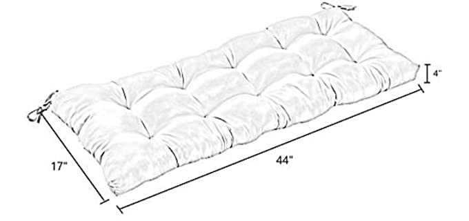 Best Bench Cushions Indoor & Outdoor - Pillow Click