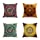 Jartinle Set of 4 Retro Floral Mandala Compass Medallion Bohemian Boho Style Summer Decor Cushion Case Decorative for Sofa Couch 18