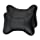 Leeko 2PCS Leather Car Seat Pillow Breathable Car Head Neck Rest Cushion Headrest Auto Car Safety Pillow - Black (Black)