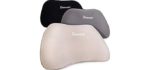 RS1 Back Support Pillow by RelaxSupport – Lumbar Pillow Upper and Lower Back for Chair Back Pain Uses ArcContour Special Patented Technology Has Unique Lateral Convex Shape for a Pain Free Back