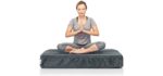 eLuxurySupply Plush - Square Meditation Cushion