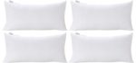 Acanva Decorative Rectangle Throw Pillow Inserts Hypoallergenic Form Stuffer Cushion Sham Filler, 12x20, White 4 Pack