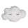 Bloomingville A75116280 Polyester White Cloud Pillow with Eyelashes