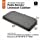 Classic Accessories Montlake Water-Resistant 41 x 18 x 3 Inch Patio Bench/Settee Contoured Back Cushion, Light Charcoal Grey