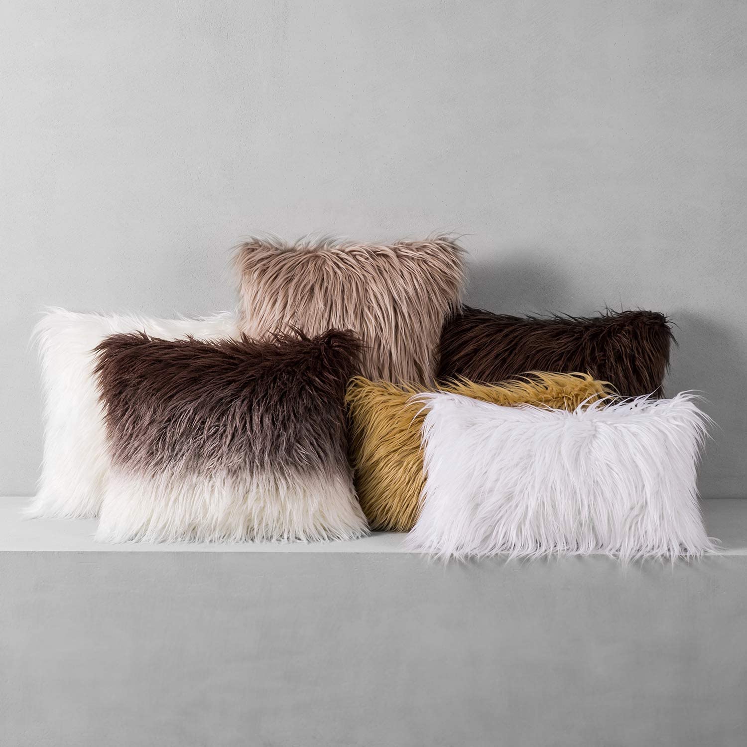 faux fur pillows