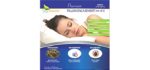 Four Seasons Essentials Queen Size Waterproof Pillow Protectors (Set of 2) – Allergy Pillowcase Cover Hypoallergenic Bedbug Dust Mite Proof Zippered Encasement
