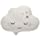 Little Love by NoJo Cloud Shaped Pillow, White
