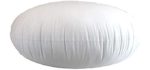 MoonRest Round Pillow Insert Hypoallergenic Polyester Form Stuffer-%100 Cotton Blend Covering for Sofa Sham, Decorative Pillow, Cushion and Bed - 14 X 14 Inch