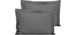 FLXXIE 2 Pack Microfiber Standard Pillow Shams, Ultra Soft and Premium Quality, 20