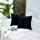JUSPURBET Decorative Velvet Throw Pillow Covers with Velvet Striped,Pack of 2 Cushion Covers for Sofa Couch Bed,18x18 Inches,Black