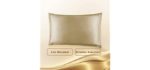 Copper Pillowcase for Fine Lines/Wrinkles Reduction & Hair Smoothing with Anti-Aging Copper Pillow Protector-Silk Like Fabric Pillow Cover (1 PCS 27.5IN 18.8IN) (1 Pcs)