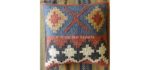 Trade Star Exports Kilim - Indian Jute Pillow Cover