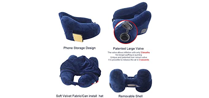 Best Inflatable Travel Neck Pillows - Pillow Click