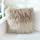 OJIA Deluxe Home Decorative Super Soft Plush Mongolian Faux Fur Throw Pillow Cover Cushion Case (18 x 18 Inch, Gradient Mocha)
