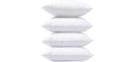 Phantoscope 18 x 18 Pillow Inserts, Set of 4 Hypoallergenic Square Form Decorative Throw Pillow Inserts Couch Sham Cushion Stuffer - 18 inches